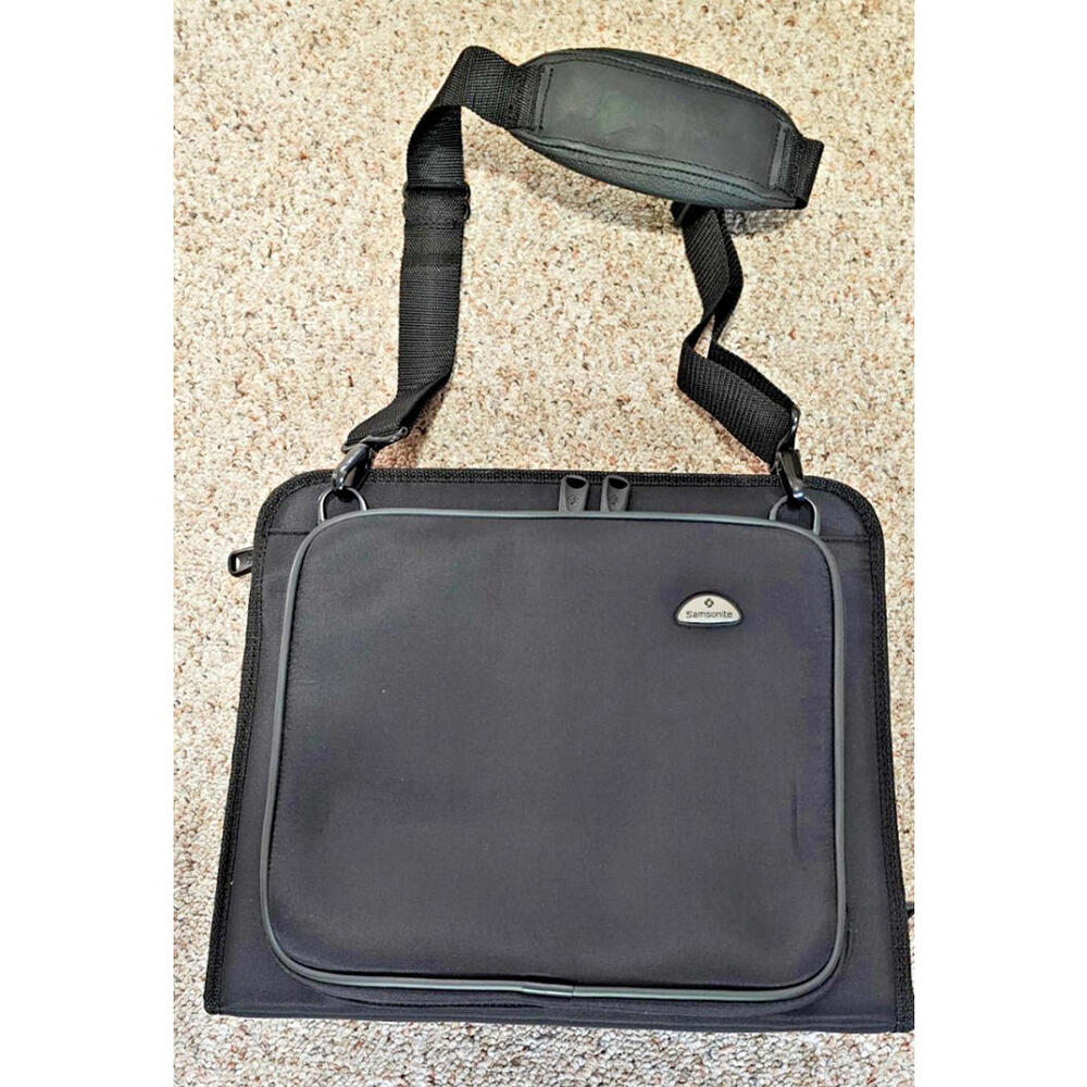 Samsonite Silhouette 7 Laptop Shoulder Bag Bi-Fold Black 48265